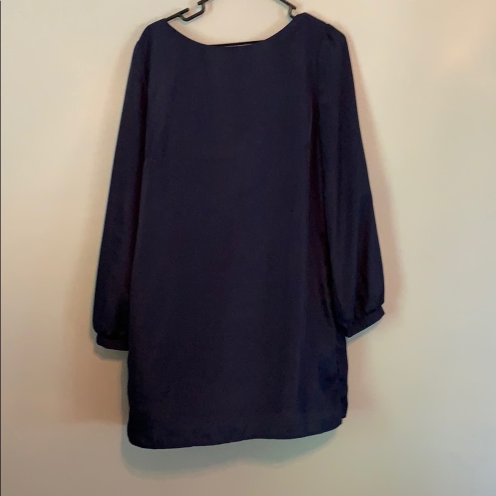 Navy Dress with Back Detail